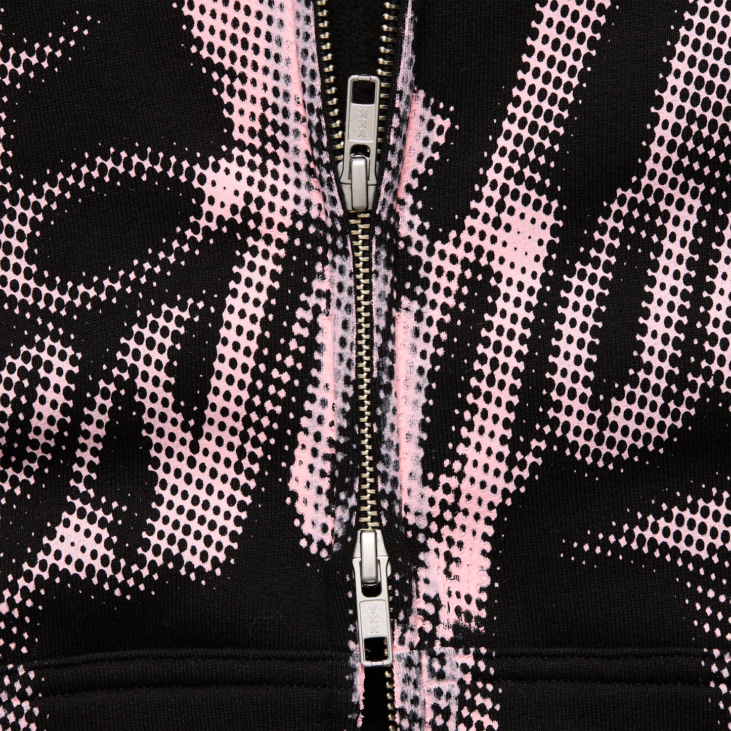 NY Script Zip Up Hoodie (Black)