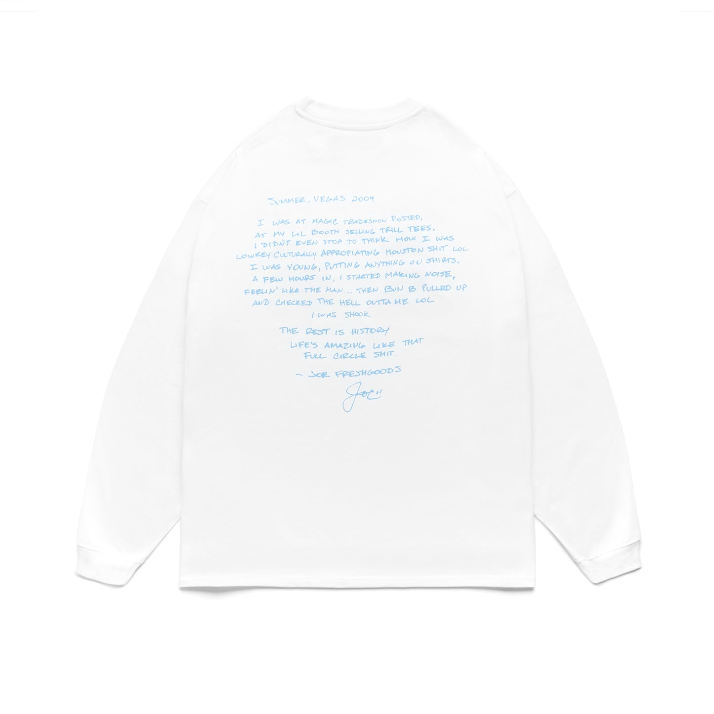 JFG x Trill Burgers "Can't Use Trill" Long Sleeve Tee