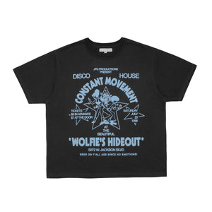 Wolfie's Hideout Tee (Washed Black)