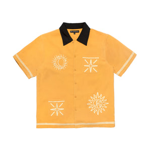 Love Is In The Sky Button Up (Mustard Yellow)