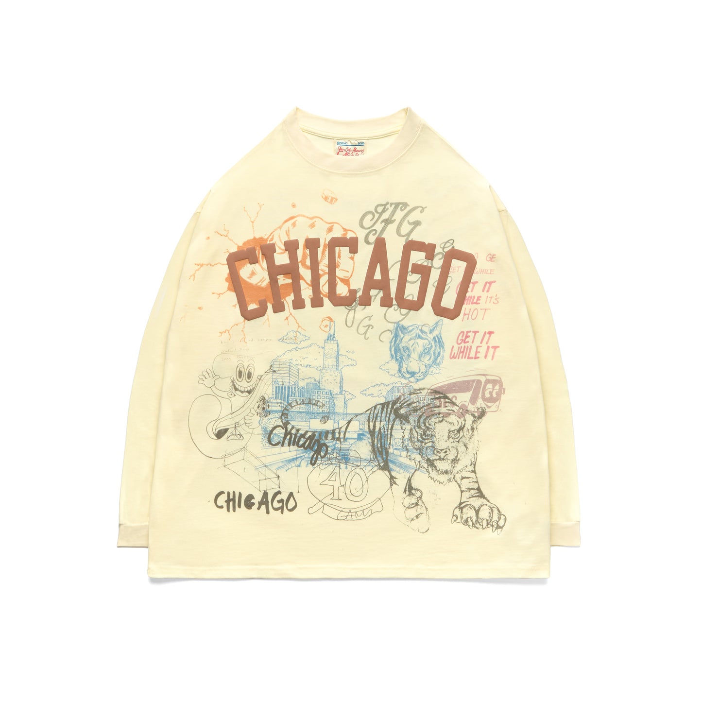 "Notes To Chicago" Long Sleeve Tee