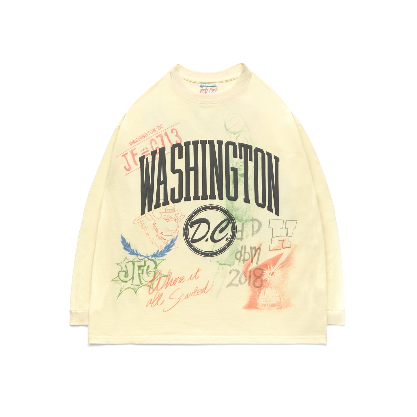 "Notes To Washington DC" Long Sleeve Tee