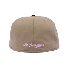 Load image into Gallery viewer, JFG X New Era 59FIFTY Sacred Heart Logo Fitted (Camel/Black)