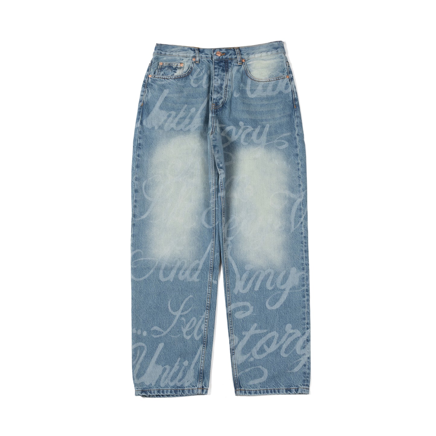 PattaGoods “Til Victory Is Won” Washed Denim Jeans