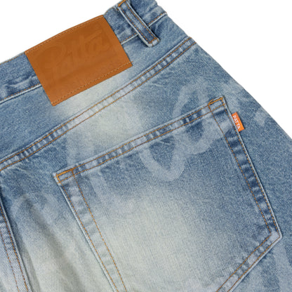 PattaGoods “Til Victory Is Won” Washed Denim Jeans
