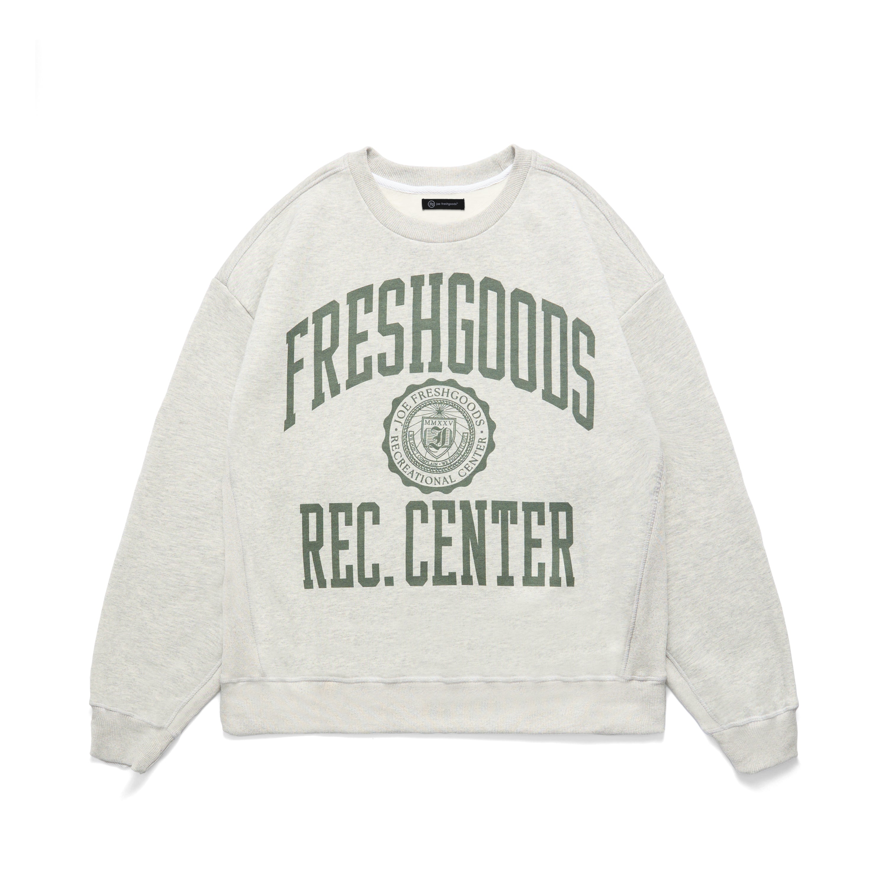 Rec Center Crewneck (Grey) – JOE FRESHGOODS Rec Center Crewneck (Grey) – JOE FRESHGOODS