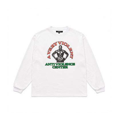 Anti Violence Center Long Sleeve Tee (White)
