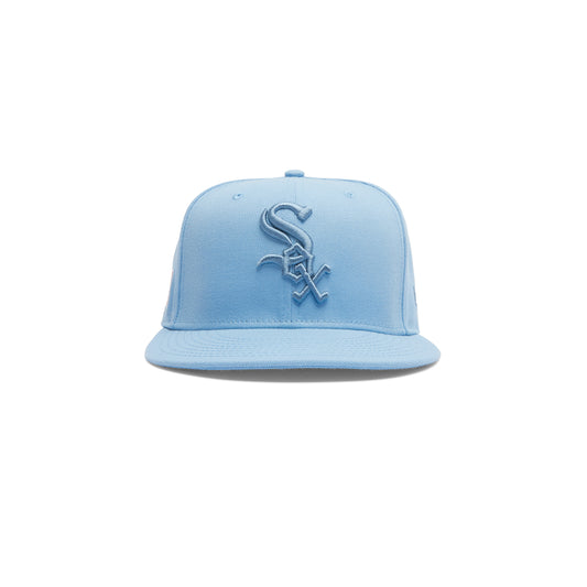 JFG For New Era White Sox 59FIFTY Hat (Prom Blue)