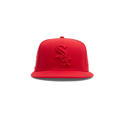 JFG For New Era White Sox 59FIFTY Hat (Paris Red)