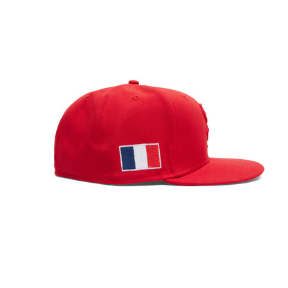 JFG For New Era White Sox 59FIFTY Hat (Paris Red)