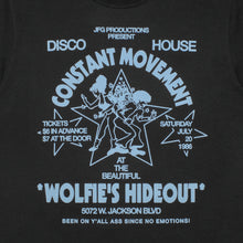 Load image into Gallery viewer, Wolfie&#39;s Hideout Tee (Washed Black)