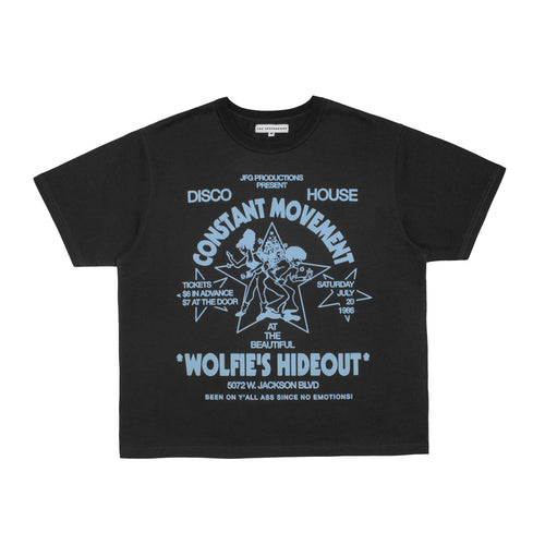 Wolfie's Hideout Tee (Washed Black)